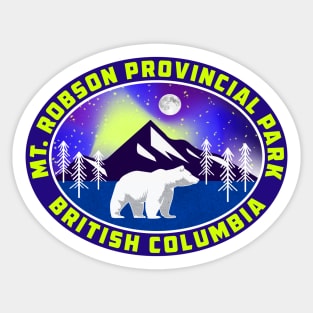 Mount Robson Provincial Park British Columbia Canada Bear Sticker